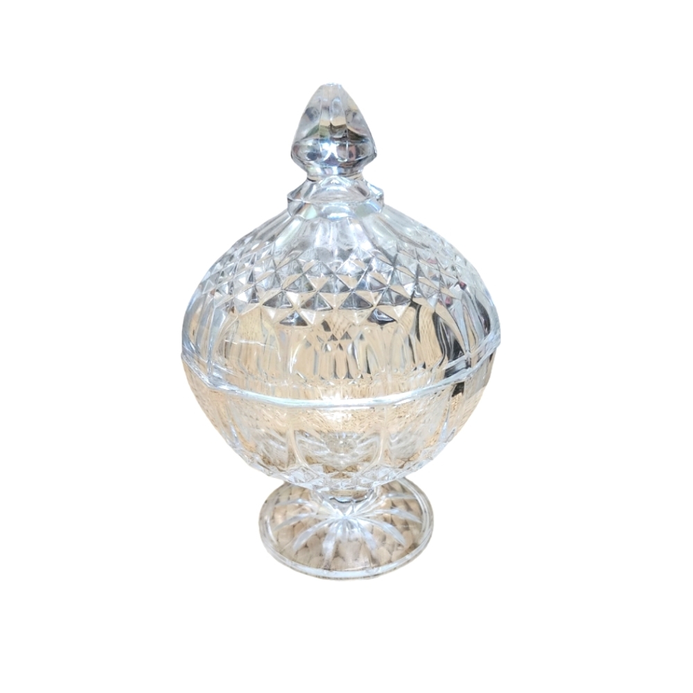 Vintage Cristal D'Arques Footed Candy Dish